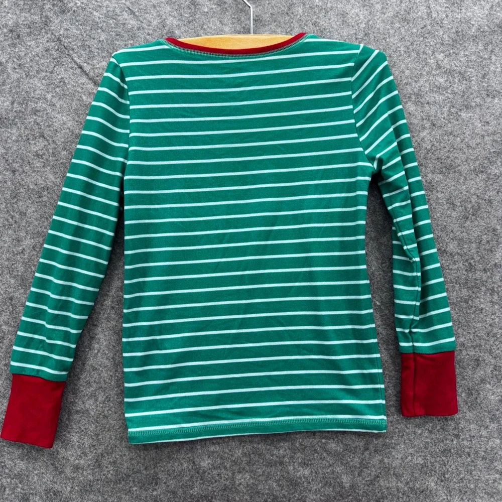 Matilda‎ Jane Boys Size 6 Christmas Tree Fitted Pajama Set Green Red Stripe